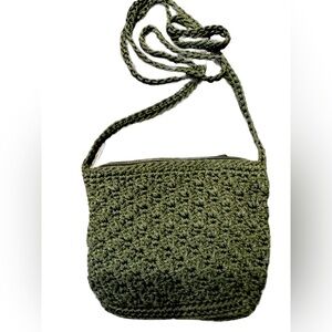Island Planet Army Green Cross Body Bag
